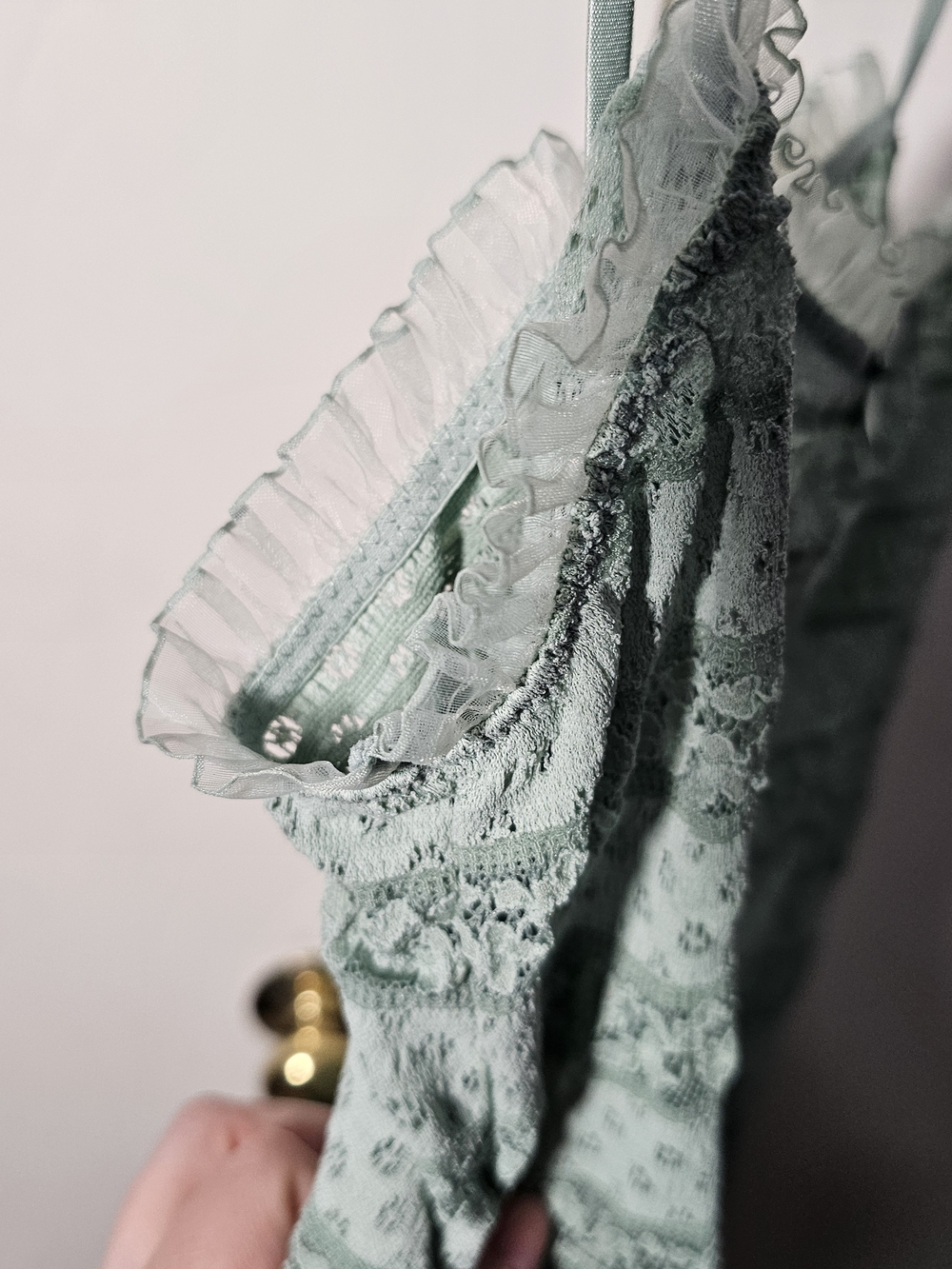 Wild Fable XXL Mint Green Lace Spaghetti Strap Mini Dress - Picture 9 of 11